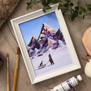 Ziehen und gezogen werden  Kunstdruck