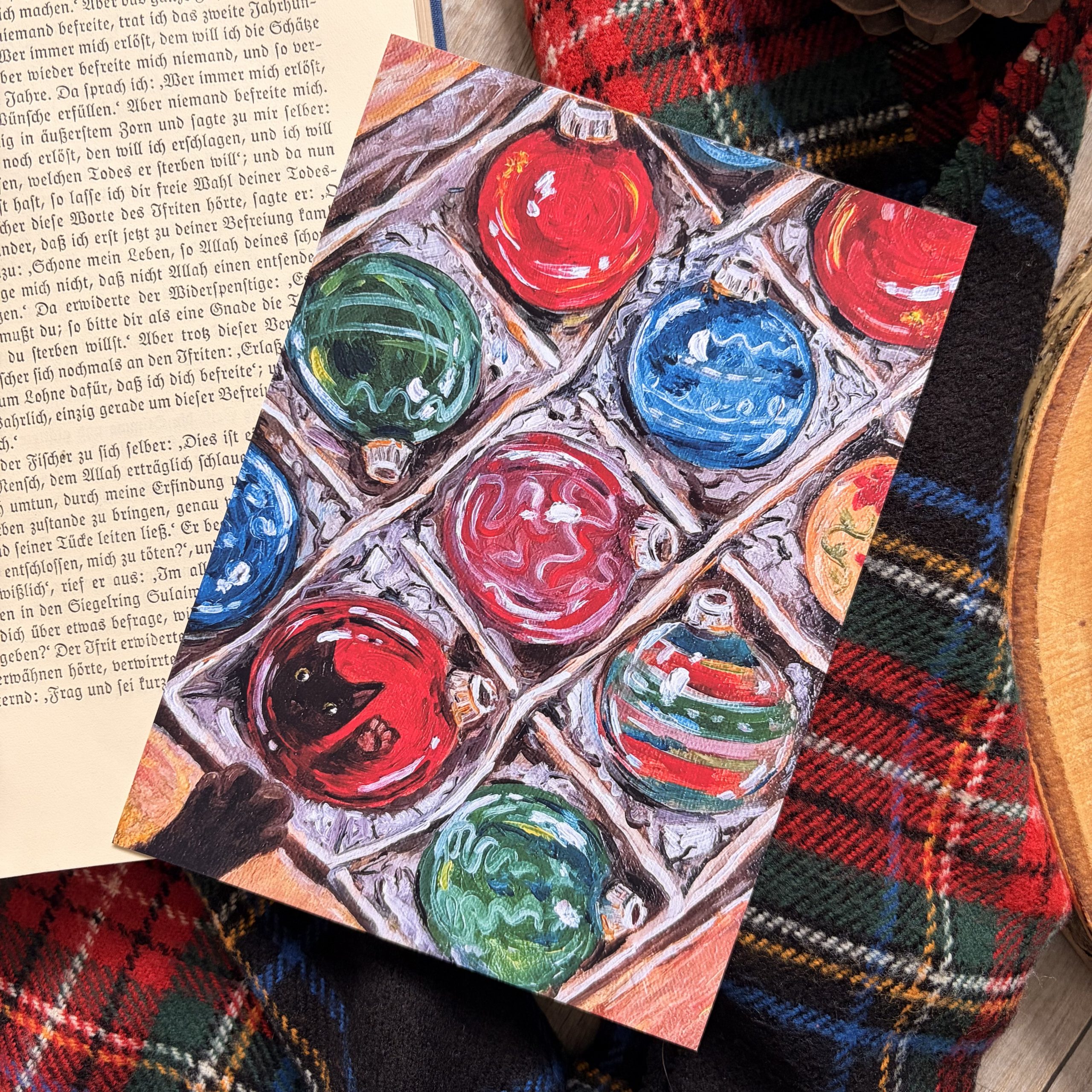 Weihnachtspfoten Kunstdruck – Bild 2