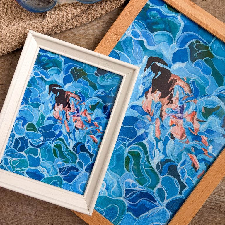 Treibenlassen Kunstdruck